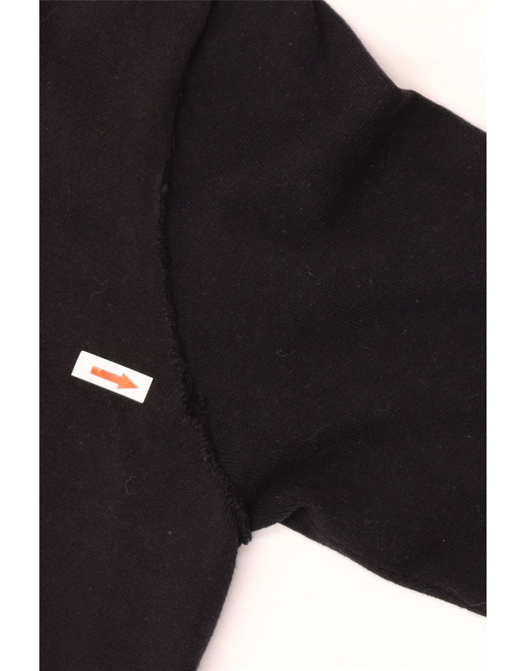 Zara Herre Cardigan Sweater Stor Sort Bomuld