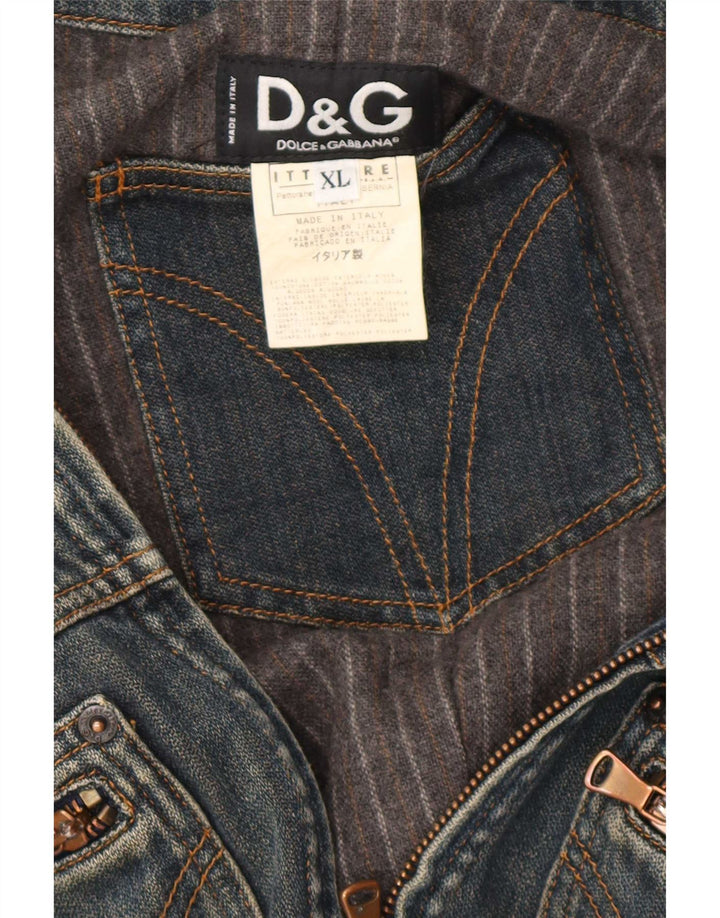 Dolce & Gabbana Herre denimjakke UK 42 XL Blå Bomuld