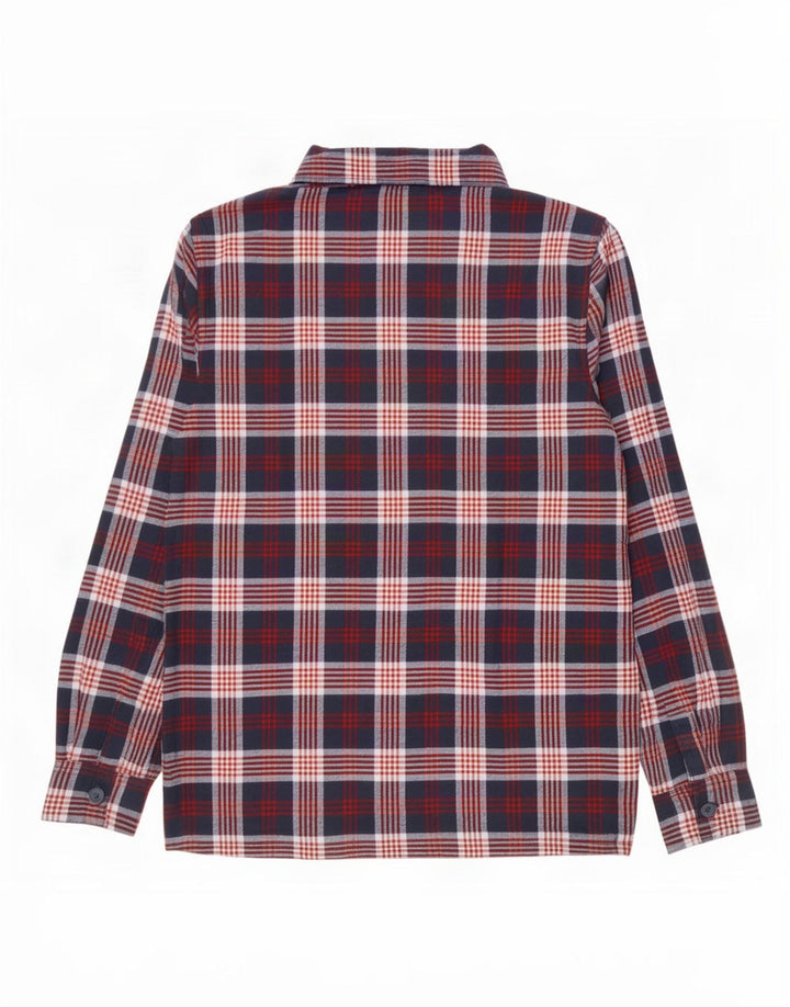 Active Touch herre skovhugger flannel skjorte medium marineblå ternet bomuld