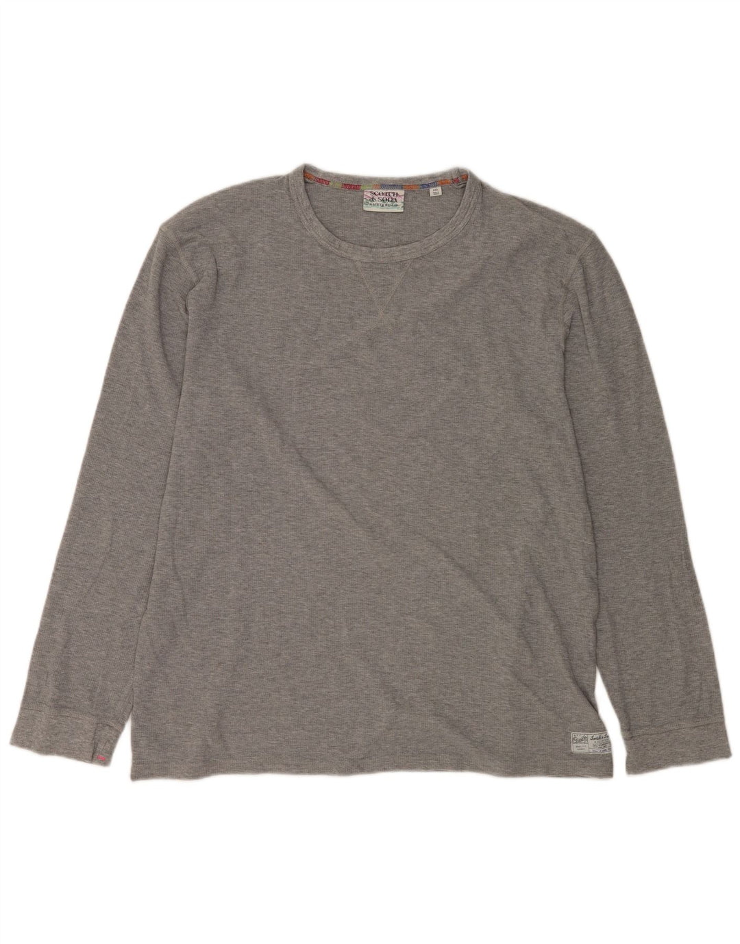 SCOTCH & SODA Herre Top Langærmet 2XL Grå Bomuld