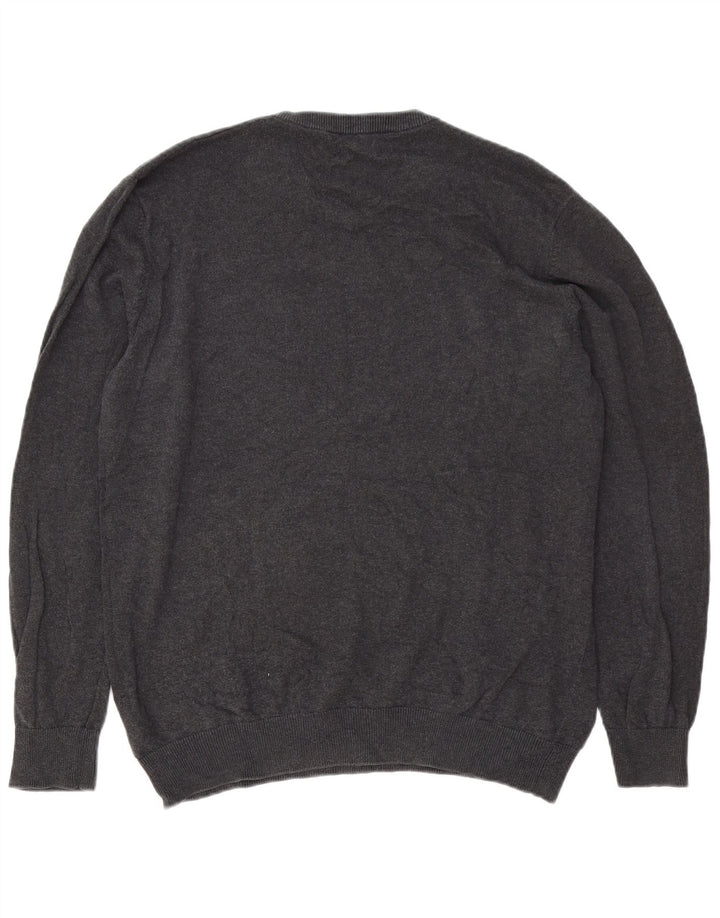 Jack & Jones Herre V-hals sweater XL Grå Bomuld