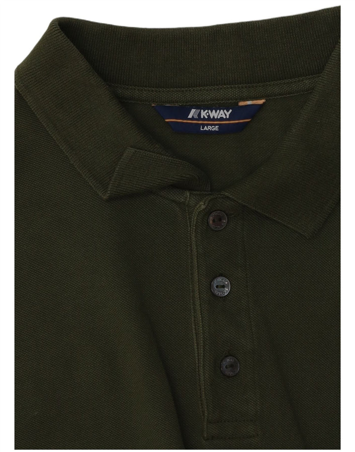 K-WAY Polo Shirt til mænd, stor grøn