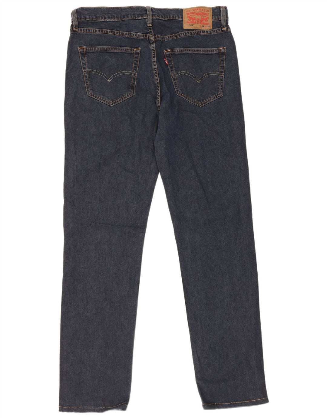 Levi's Herre 511 Slim Jeans W34 L34 Marineblå Bomuld
