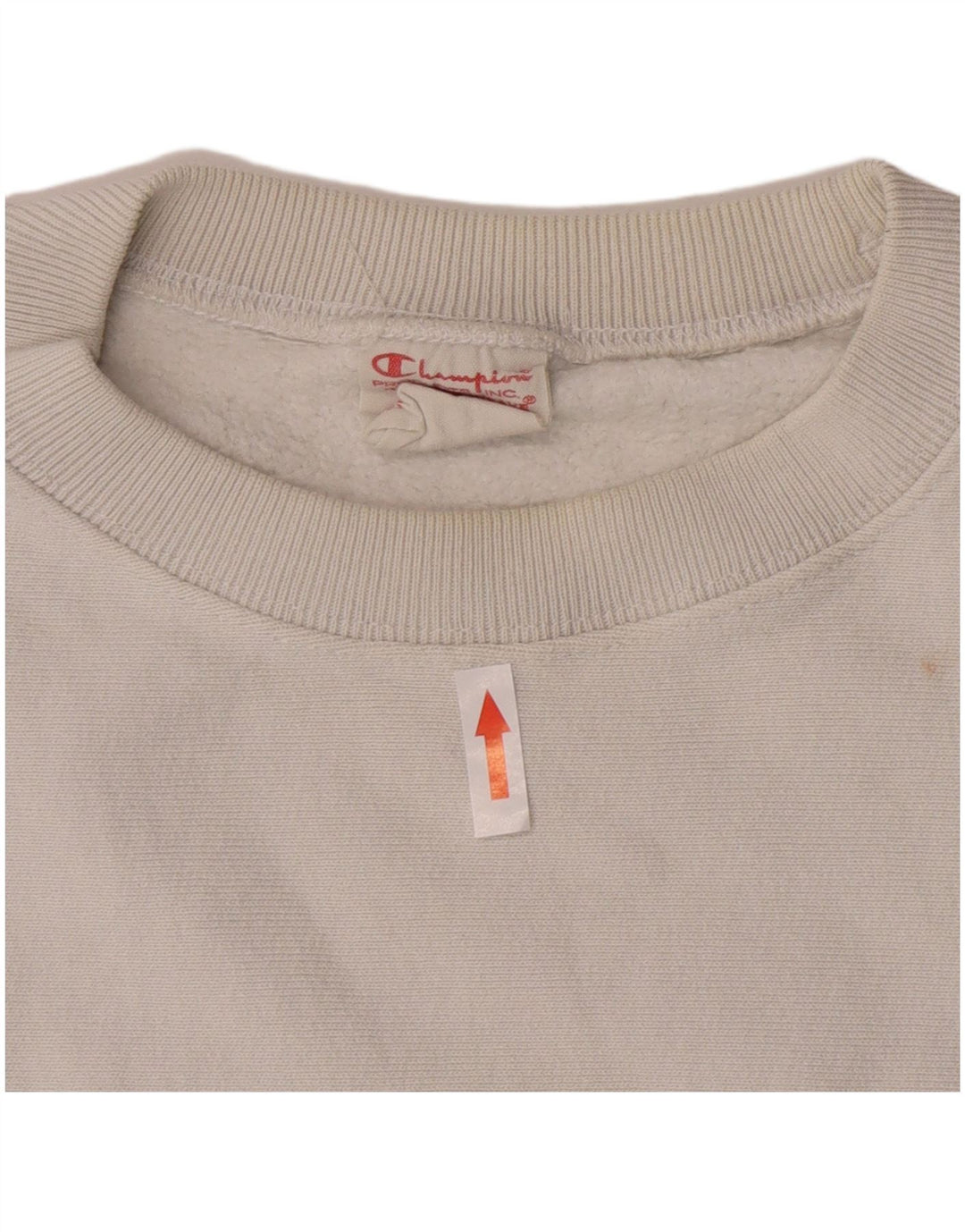 Champion Dame Sweatshirt Jumper UK 20 2XL Hvid Bomuld