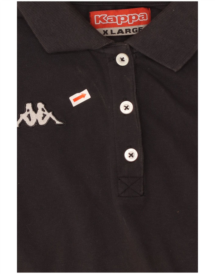 KAPPA ærmeløs poloshirt til kvinder UK 18 XL Sort