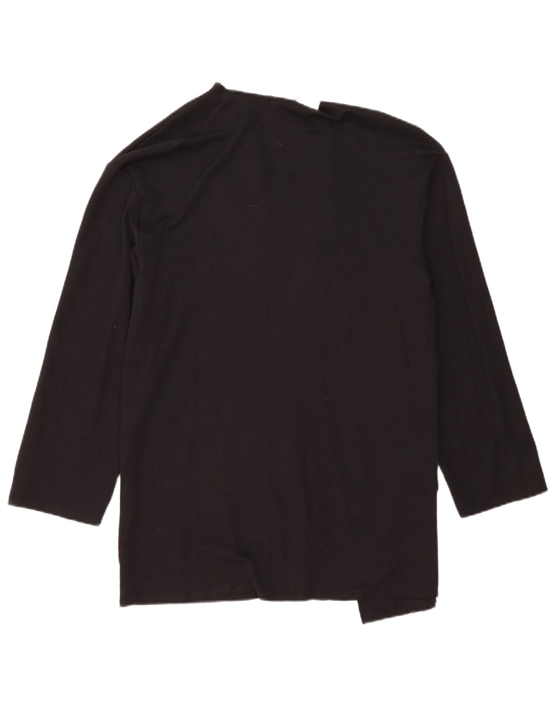 Zara Womens Longline Oversized Cardigan Top UK 10 Small Black Bomuld