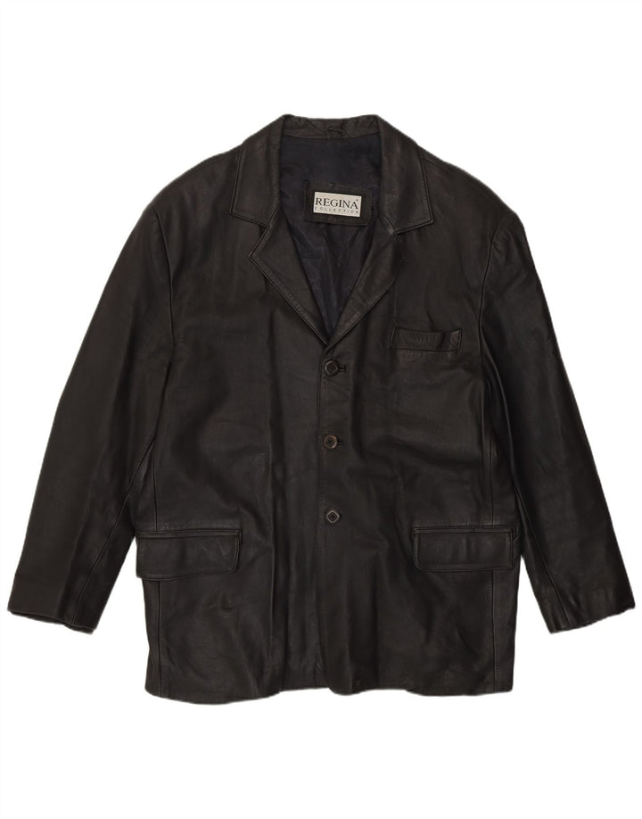 Regina Herre Læderjakke UK 44 2XL Sort Læder