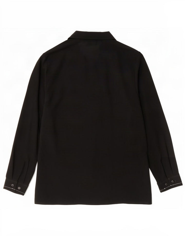 Marks & Spencer Dame St. Michael Grafisk skjortebluse UK 14 Large Black