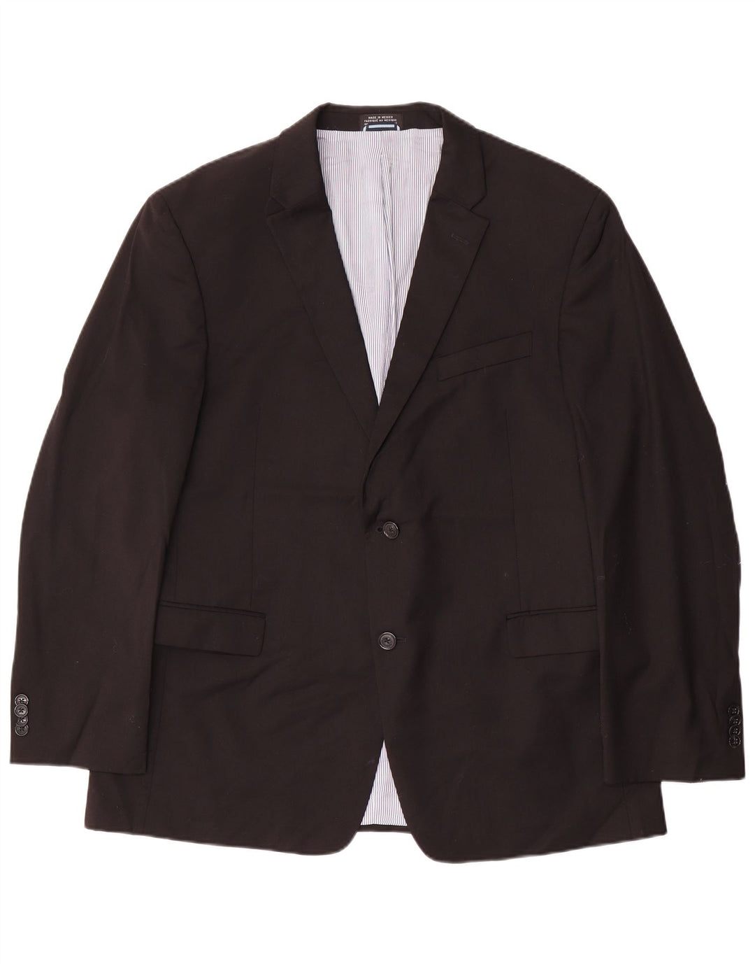Tommy Hilfiger Herre 2 Button Blazer Jacket UK 44 2XL Sort Uld