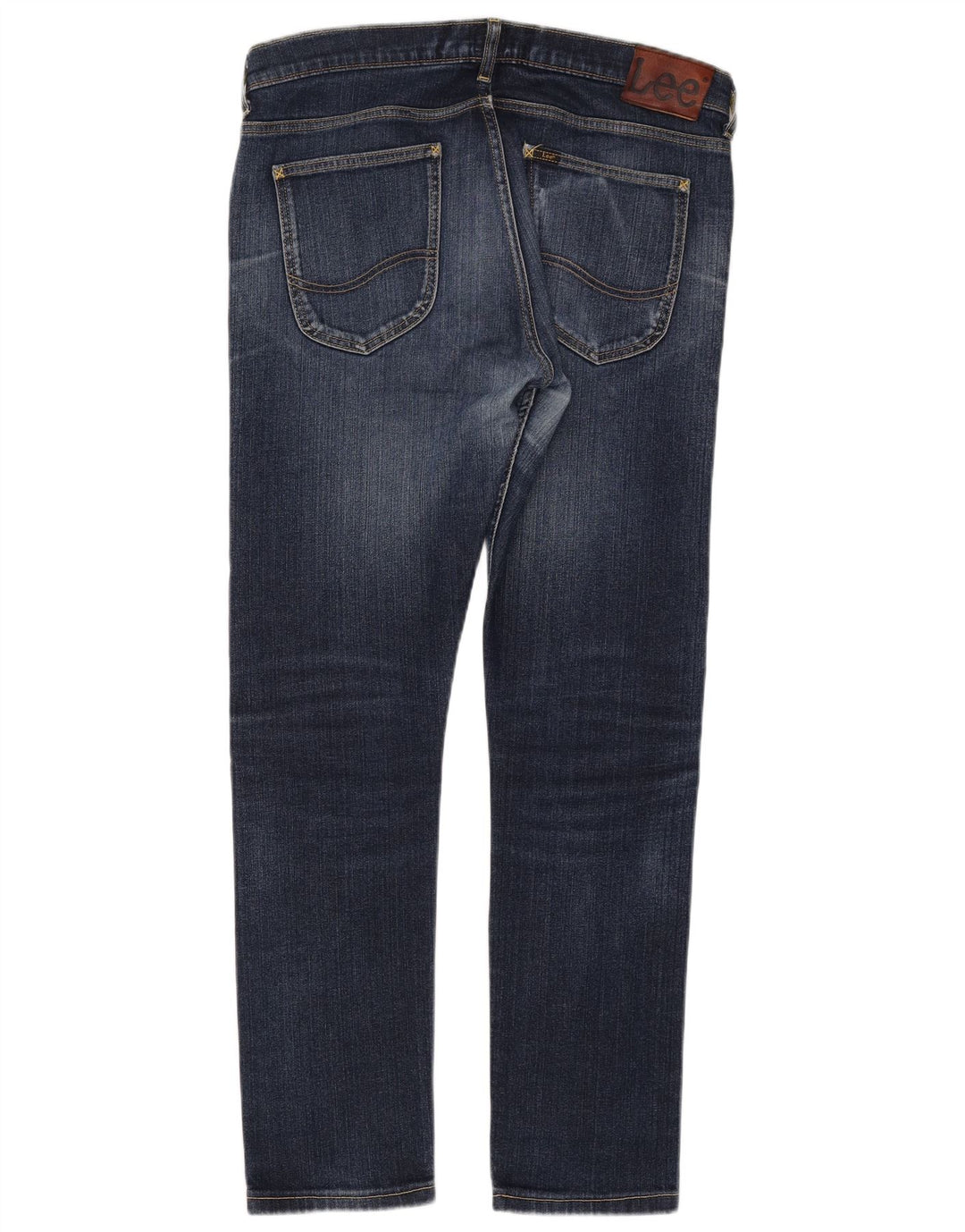 Lee Herre Luke Slim Jeans W34 L30 Marineblå Bomuld