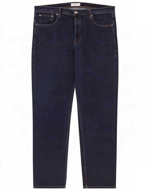 Jack & Jones Straight Jeans til mænd W38 L34 Marineblå bomuld