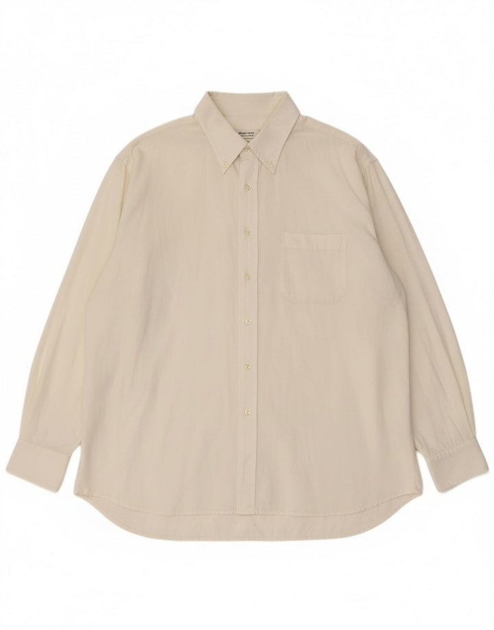 Roccobarocco Herreskjorte Str. 49 3XL Hvid Bomuld