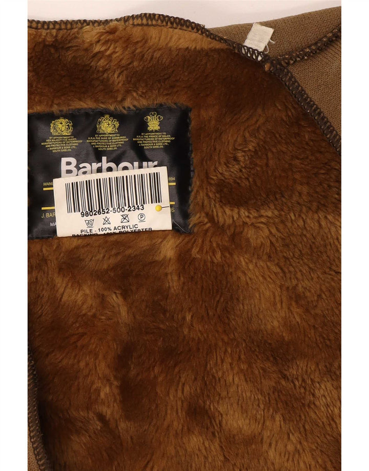 Barbour Herre Sherpa Liner Gilet Størrelse 52 Stor Brun Akryl