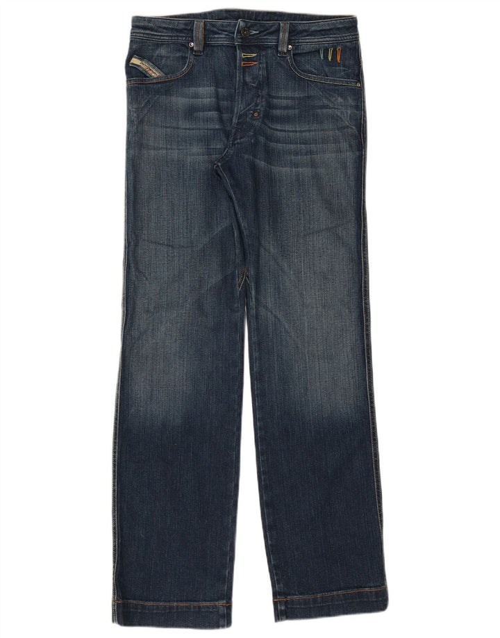 Diesel Straight Jeans til mænd W30 L33 Blå Bomuld
