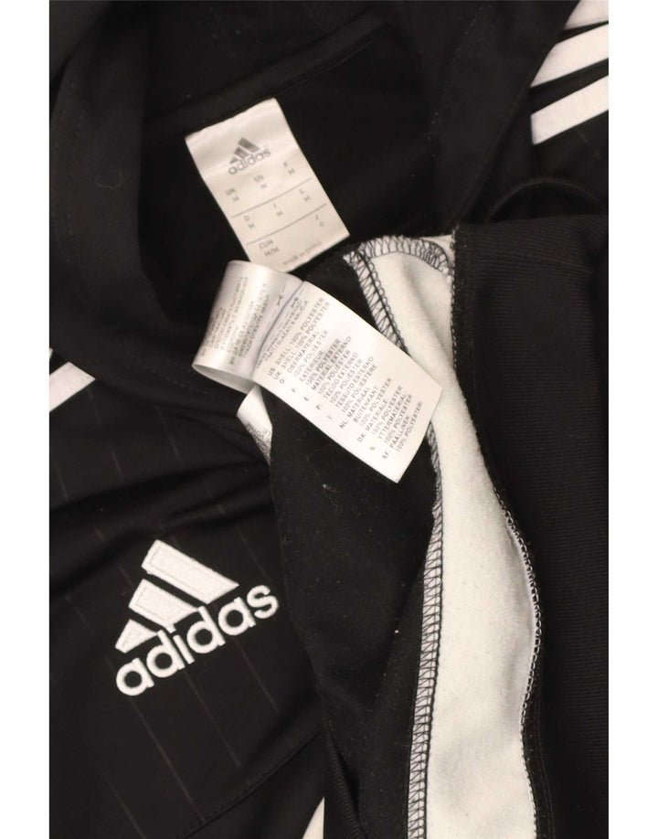 Adidas Grafisk hættetrøje til mænd Medium Sort Colourblock Polyester
