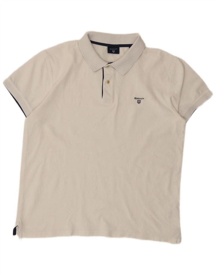 Gant Polo Shirt til mænd XL Hvid Bomuld