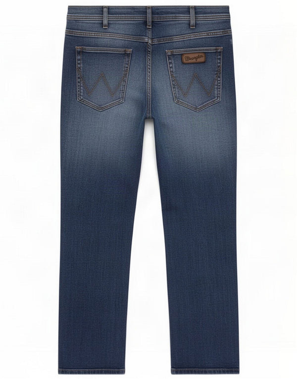 Wrangler Herre Arizona Straight Jeans W38 L32 Blue Cotton