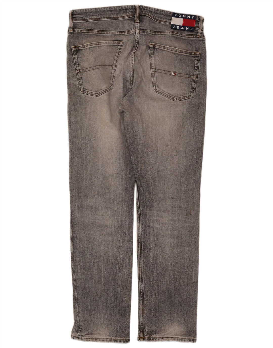Tommy Hilfiger Herre Slim Jeans W32 L30 Grå Bomuld