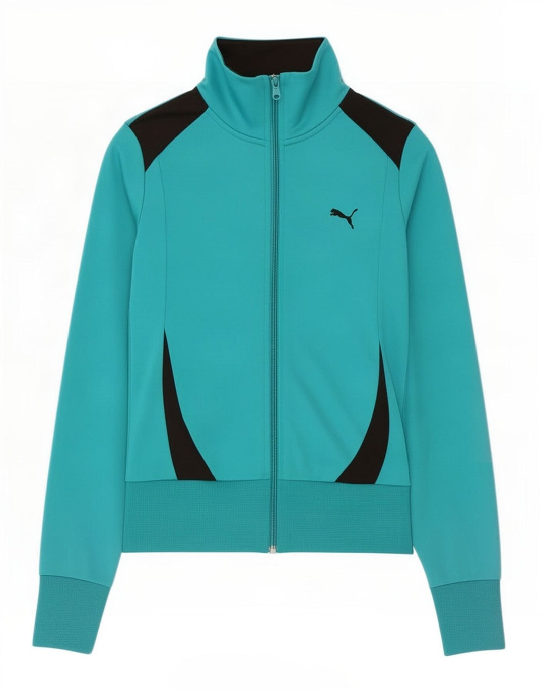 Puma træningsdragt topjakke til kvinder UK 12 Medium Turkis Colourblock
