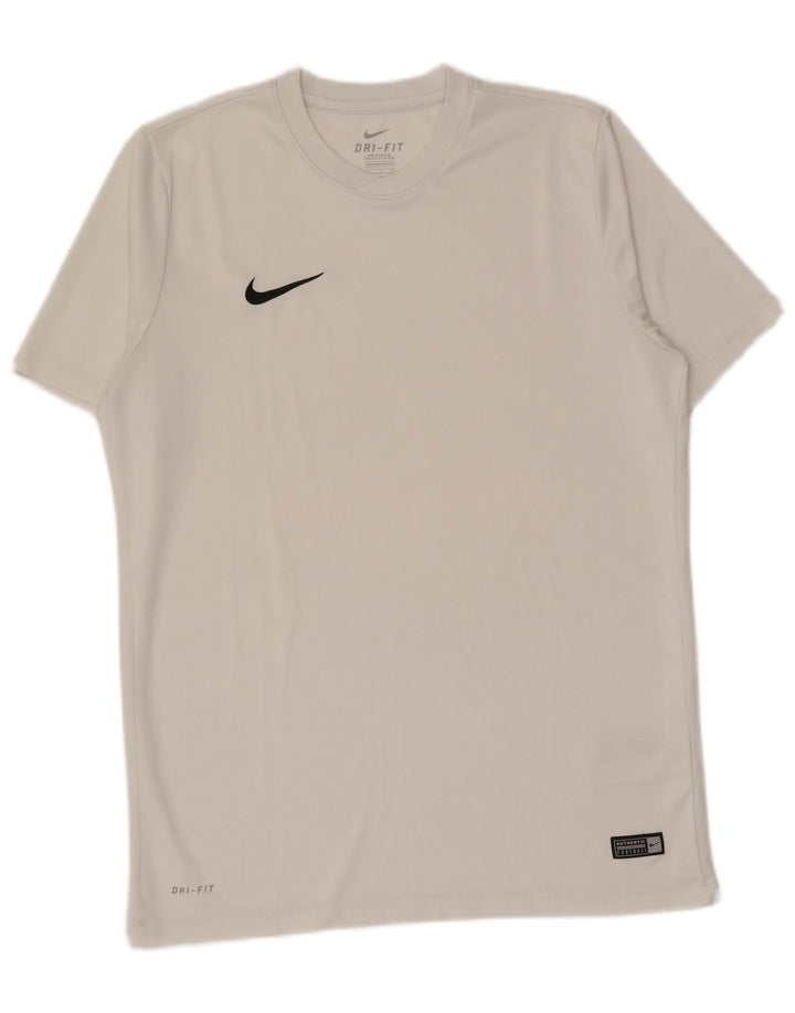 Nike Herre Dri Fit T-shirt Top Stor hvid polyester