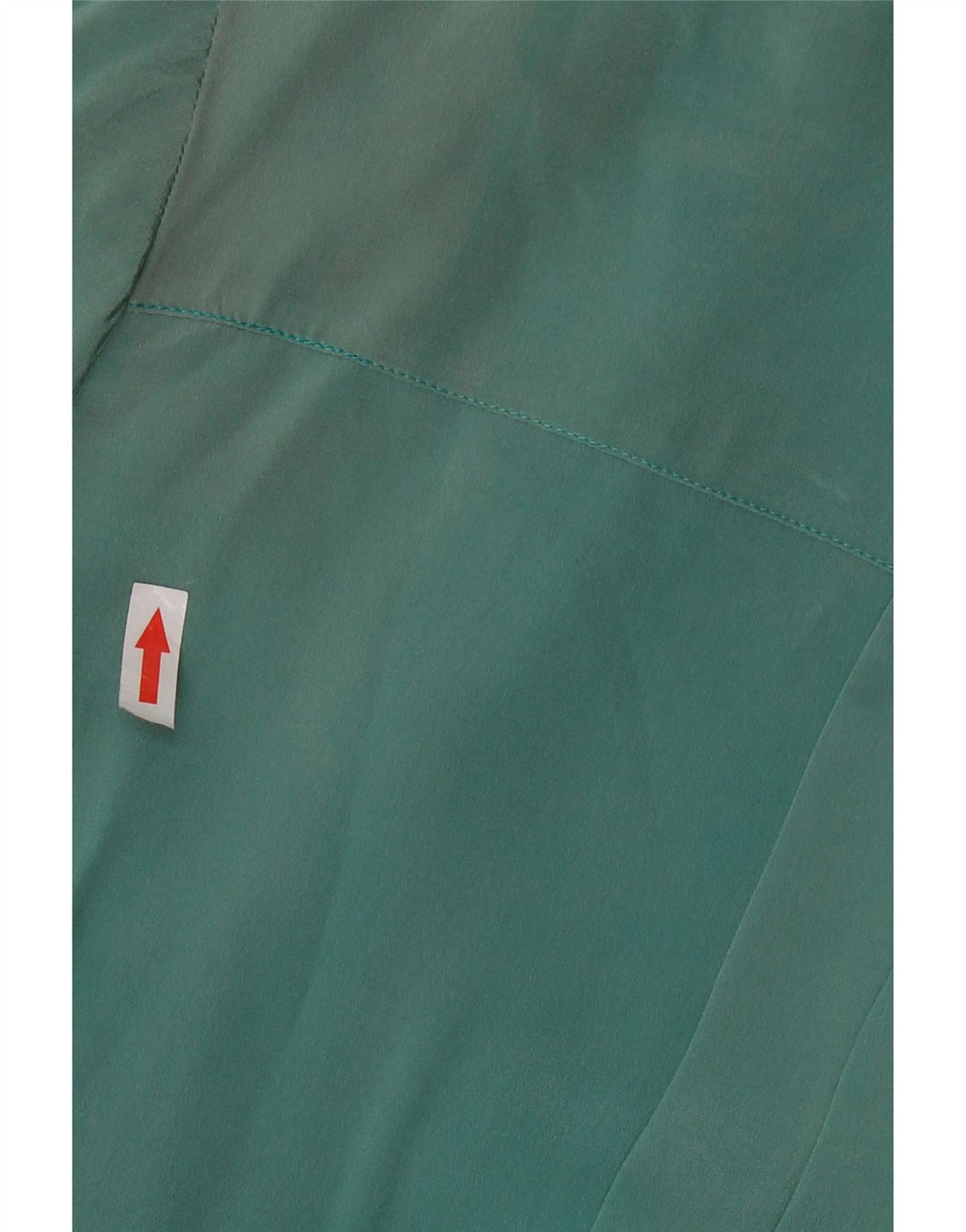 VINTAGE Dame Front Tie Langærmet bluse Top UK 16 Large Green Silk