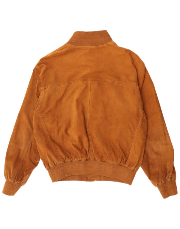 Essebi Herre Ruskind Bomber Jacket EU 50 Large Beige Læder