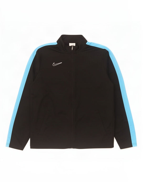 Nike drenge Dri Fit træningsdragt topjakke 13-14 år XL sort farveblok