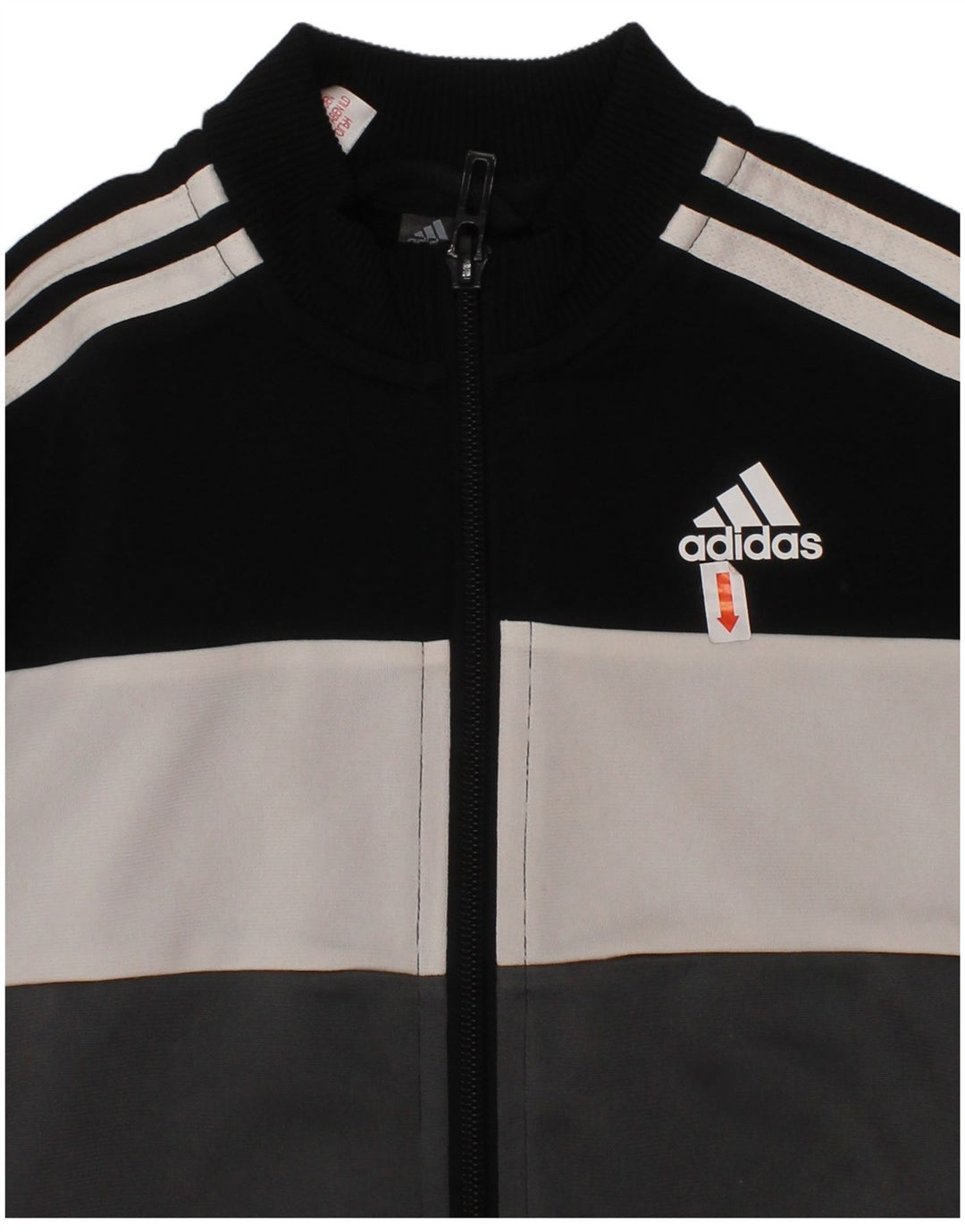 ADIDAS Træningsdragt til drenge Topjakke 4-5 år Sort Colourblock Polyester