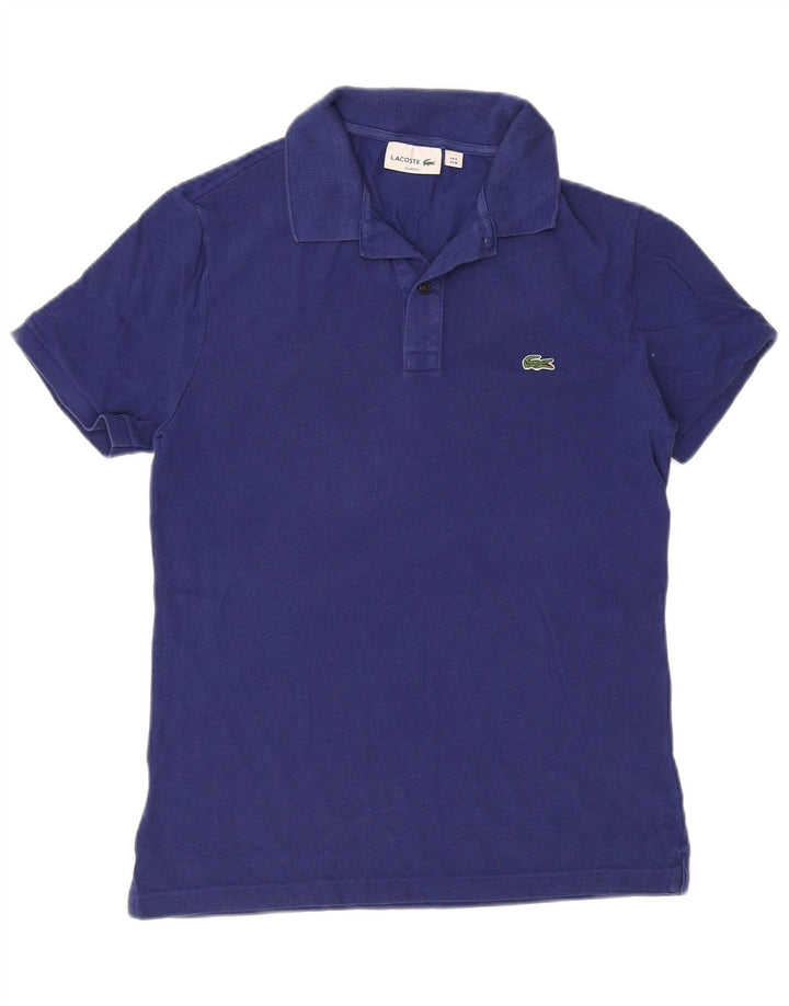 Lacoste Herre Slim Fit Polo Shirt Størrelse 4 Medium Blå Bomuld