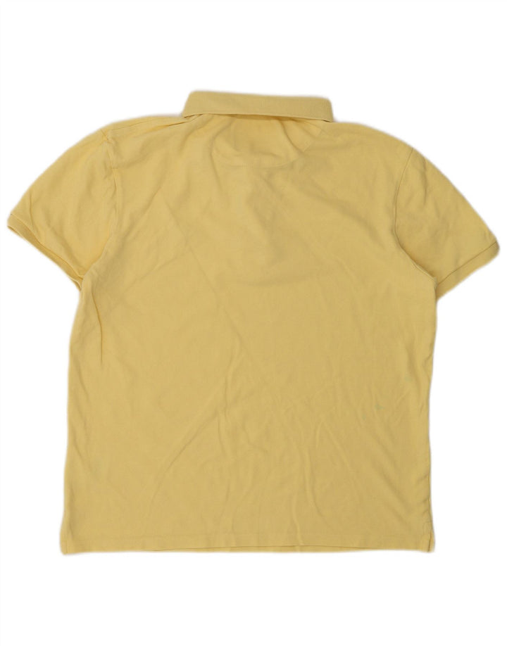 Lyle & Scott herre poloshirt Medium gul bomuld