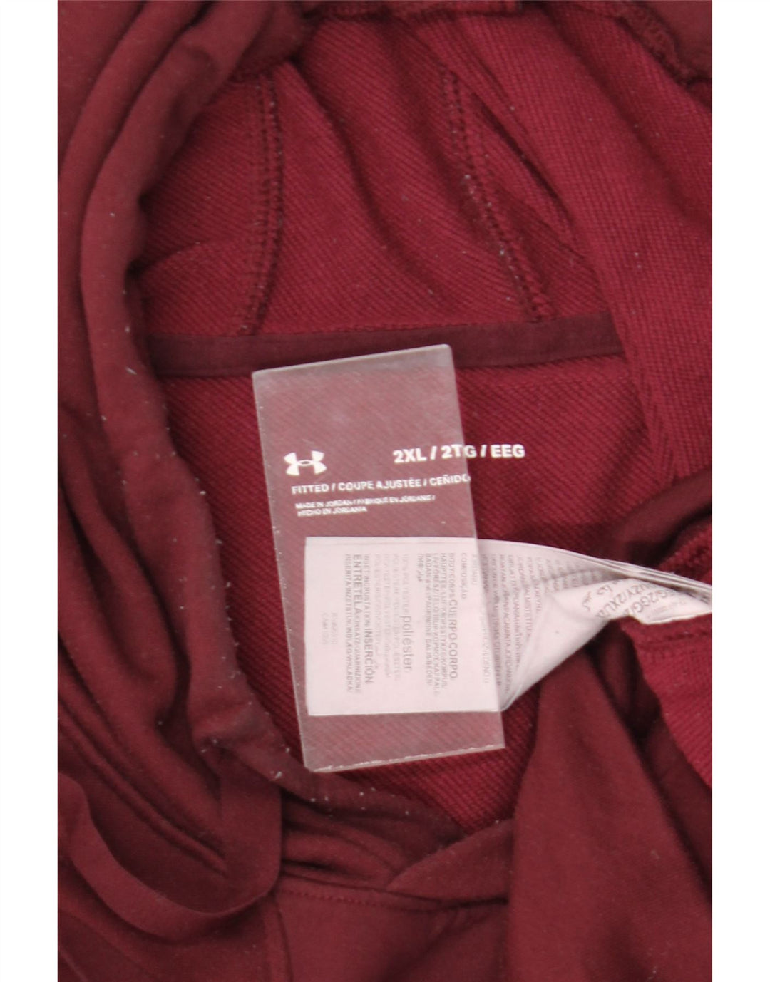 Under Armour Herre Hættetrøje Jumper 2XL Burgundy Polyester