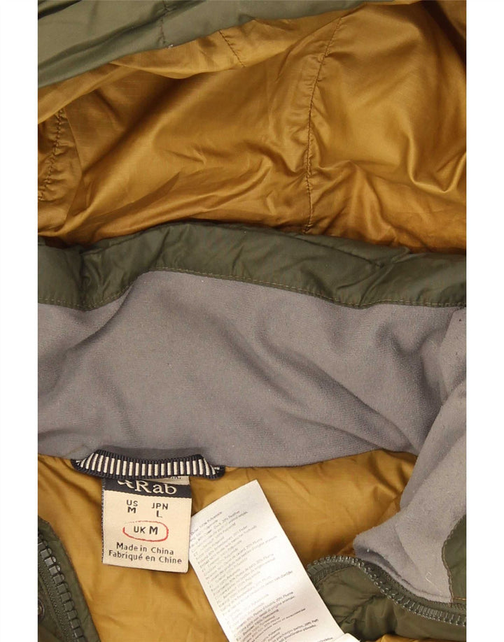 Rab Herre hættepolstret jakke UK 38 Medium Khaki Polyamid