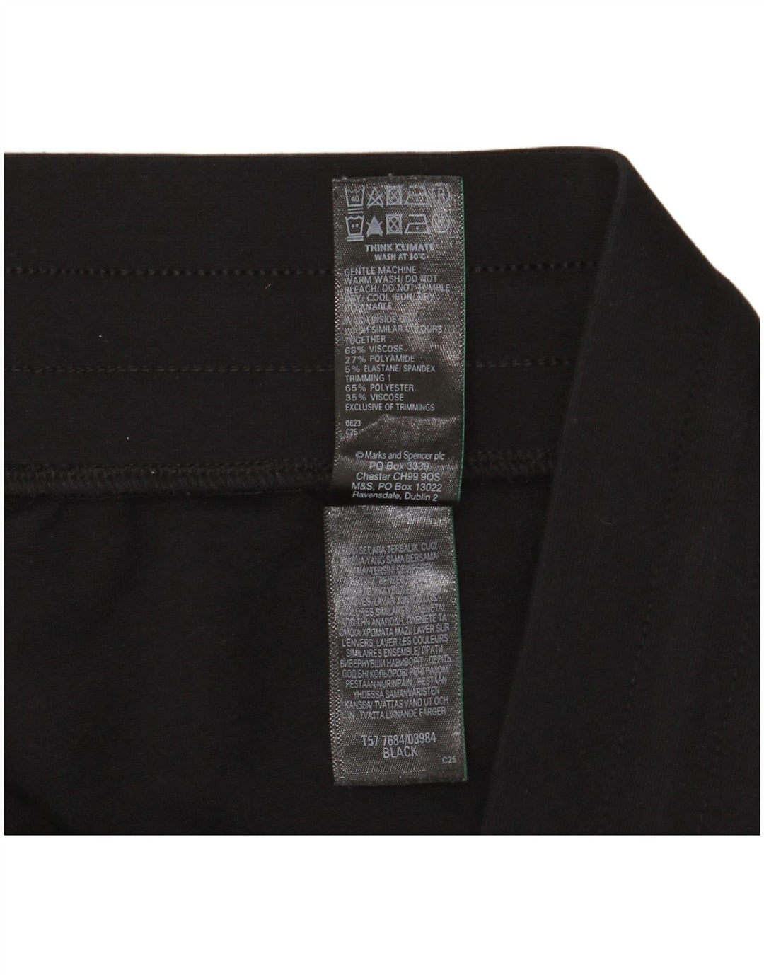Marks & Spencer Træningsdragtsbukser til kvinder UK 16 Large Black Colourblock
