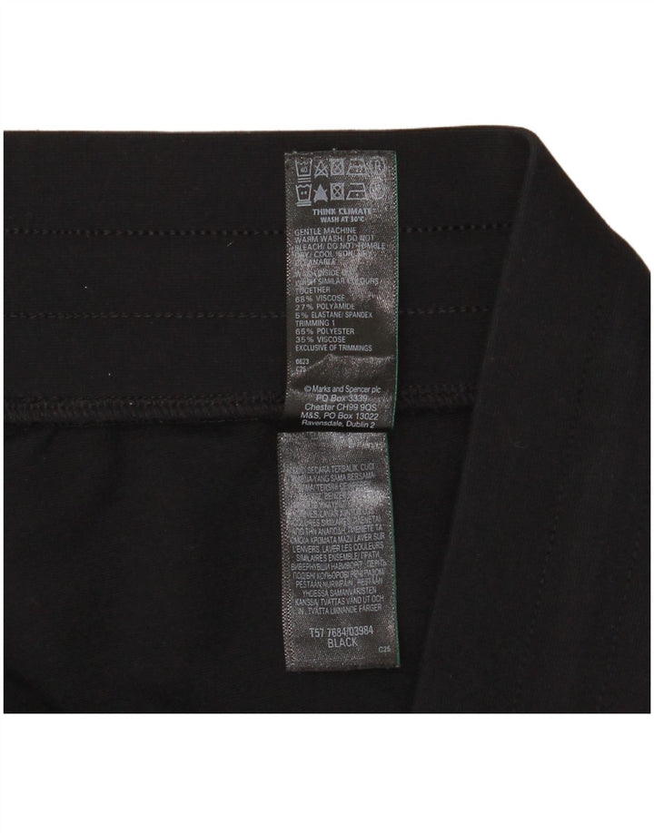 Marks & Spencer Træningsdragtsbukser til kvinder UK 16 Large Black Colourblock