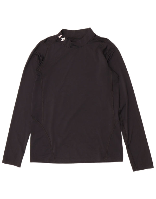 Under Armour Boys Heat Gear Top Langærmet 13-14 år XL Sort