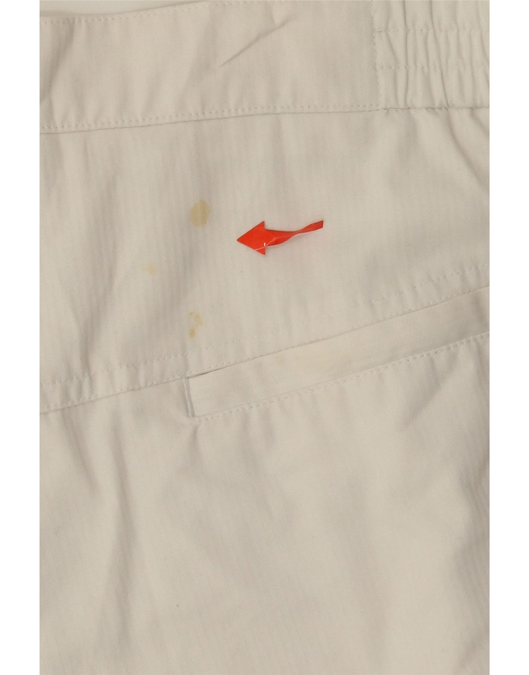 Adidas Herre Pegged Chino Shorts W36 Large White Polyester
