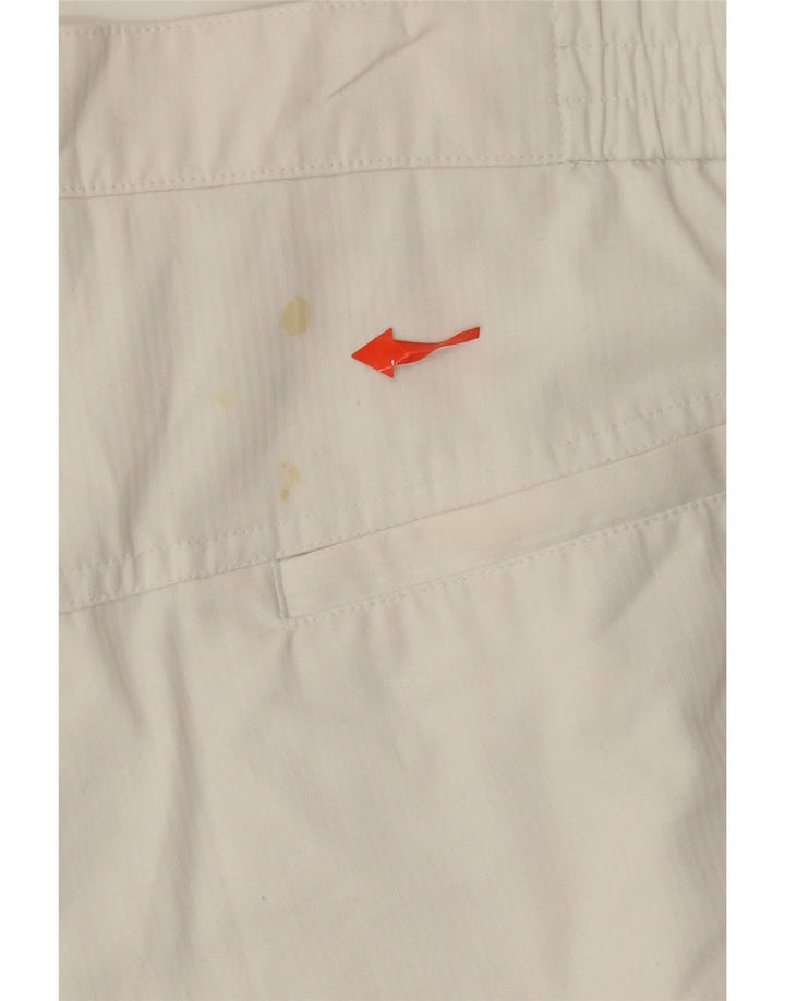 Adidas Herre Pegged Chino Shorts W36 Large White Polyester
