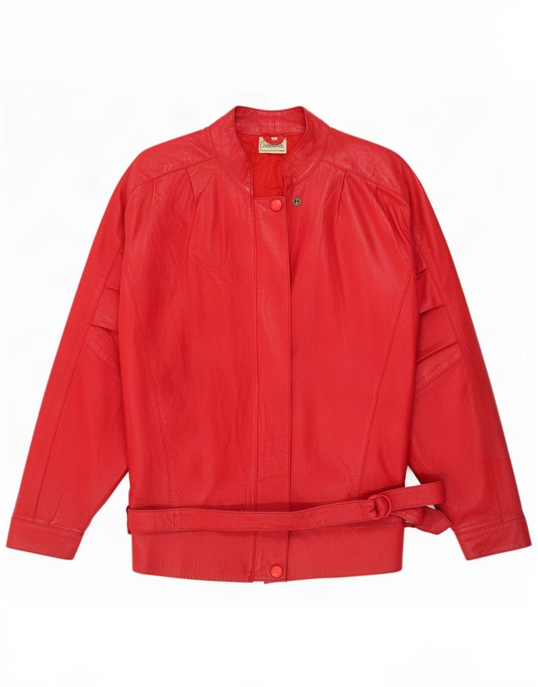 Vintage dame læderjakke UK 16 Large Red
