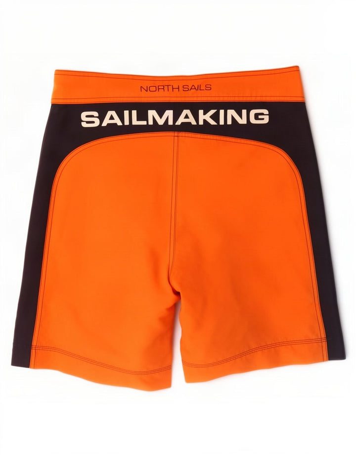 North Sails Herre grafiske svømmeshorts Medium Orange Colourblock