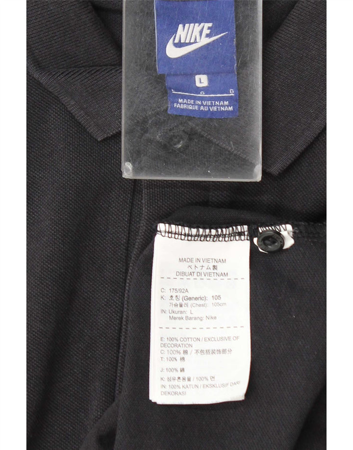 Nike herre poloshirt stor sort bomuld