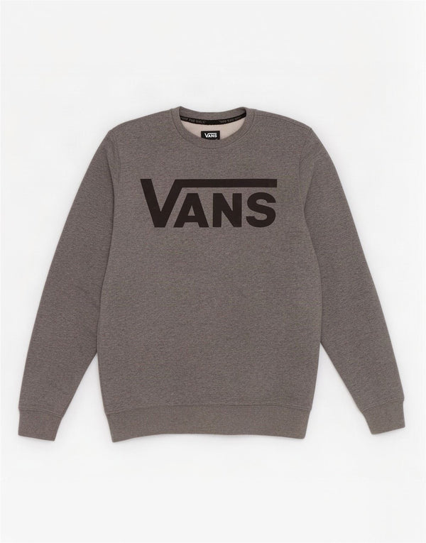 Vans Herre grafisk sweatshirt jumper lille grå flækket bomuld