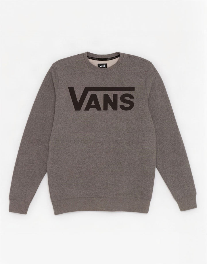 Vans Herre grafisk sweatshirt jumper lille grå flækket bomuld