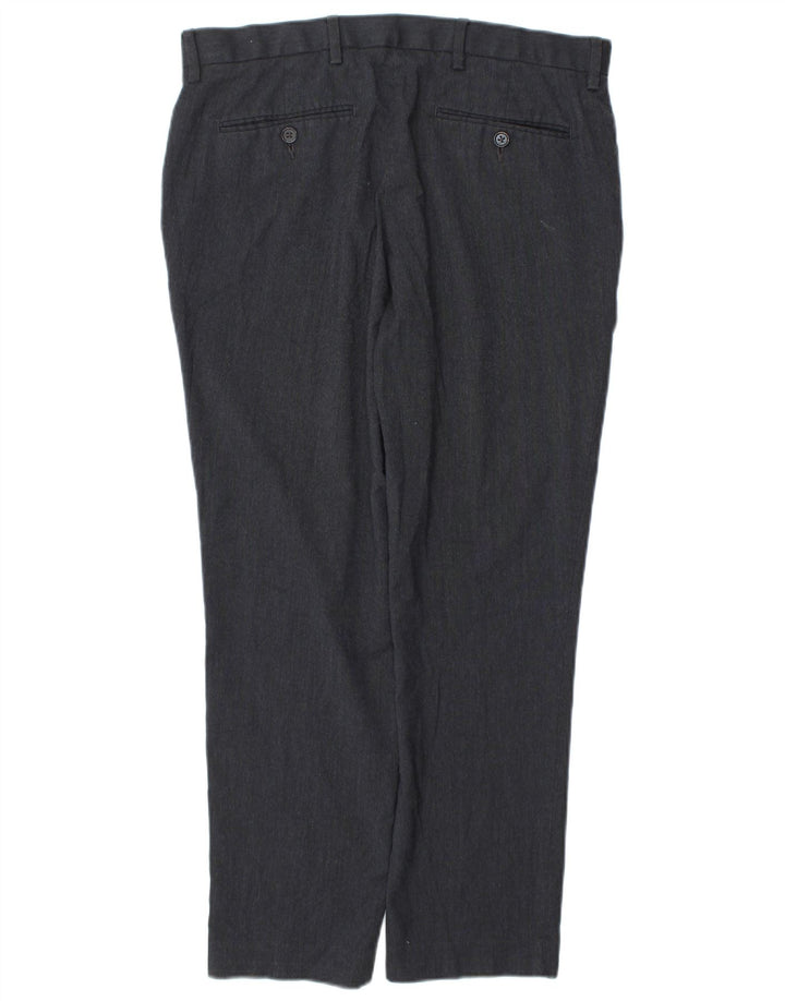 Marks & Spencer Herre Slim Fit Chinobukser W34 L29 Marineblå polyester