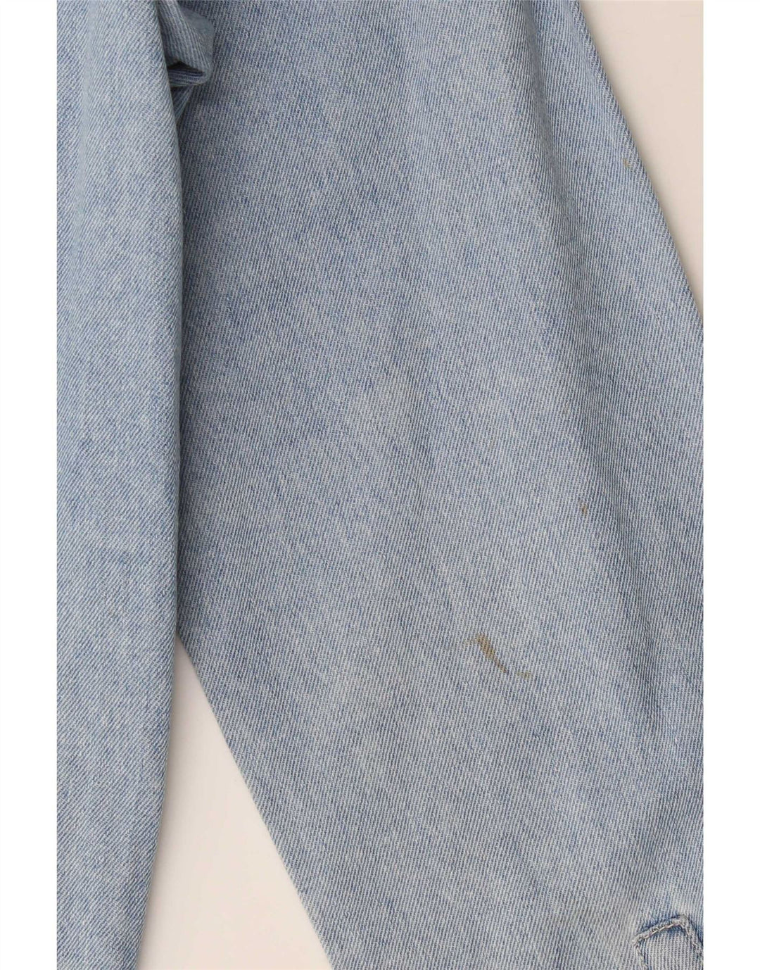 Zara Denimskjorte til mænd mellemblå bomuld