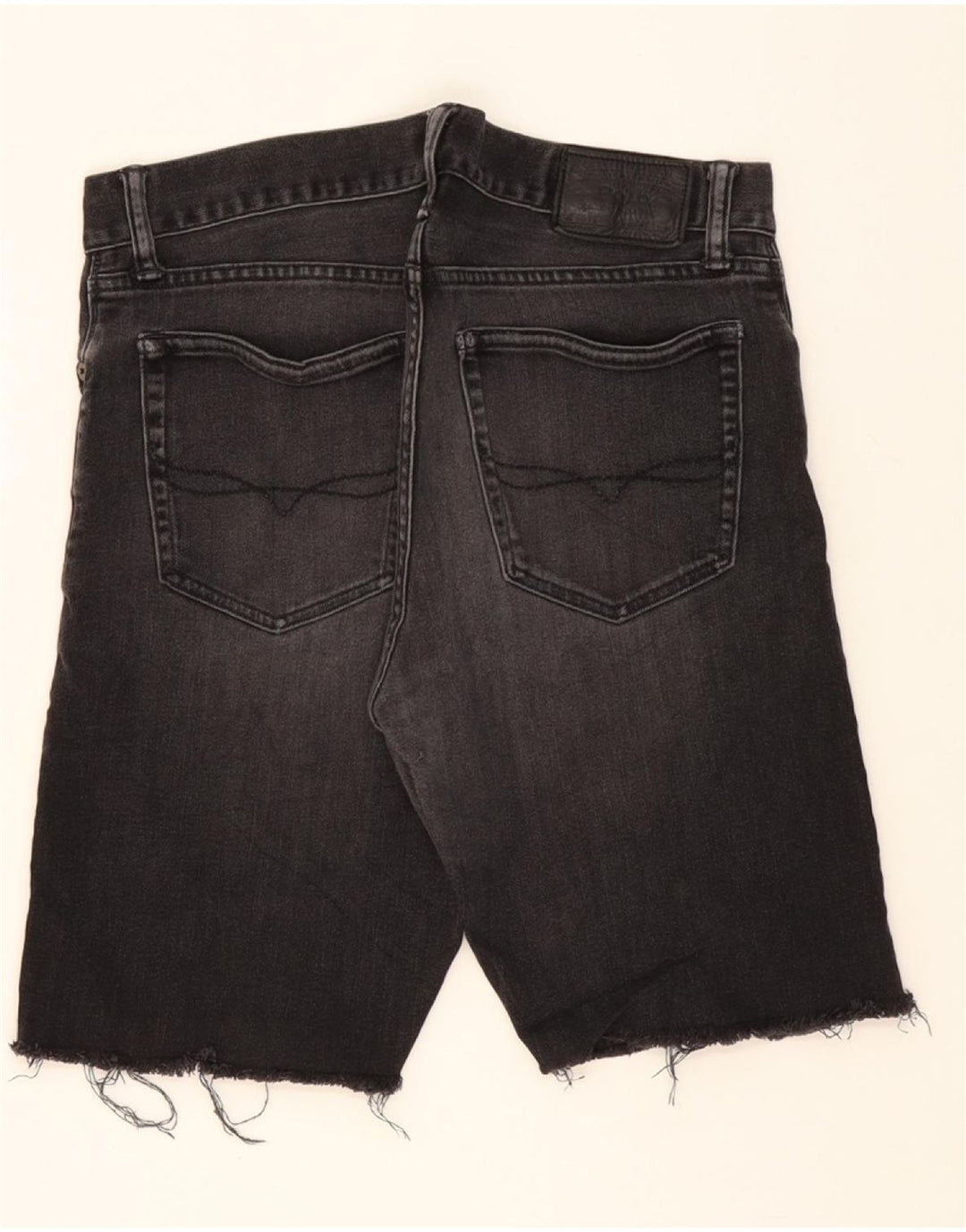 POLO RALPH LAUREN Womens Denim Shorts W32 Large Grey Cotton Vintage Polo Ralph Lauren and Second-Hand Polo Ralph Lauren from Messina Hembry 