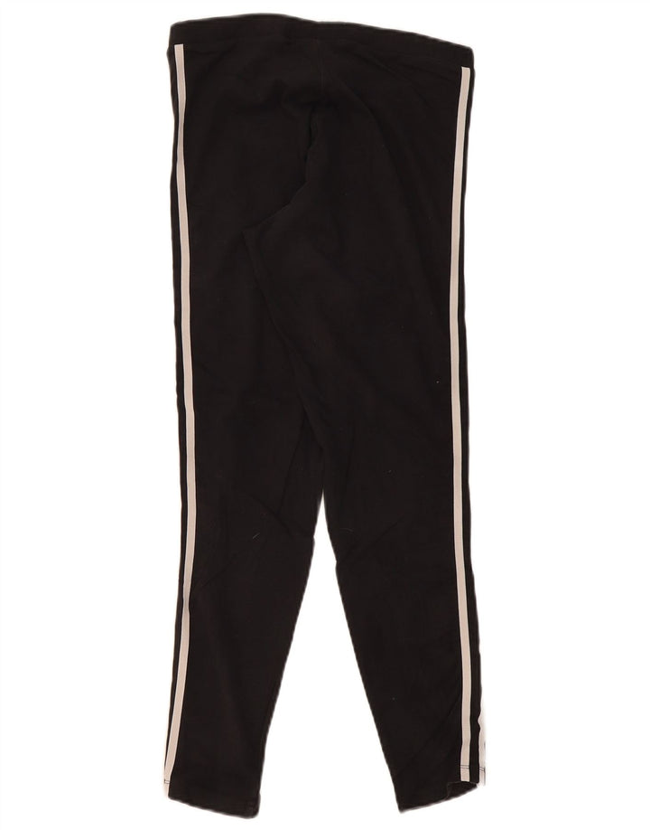 Adidas Dame Leggings UK 14 Medium Sort Bomuld