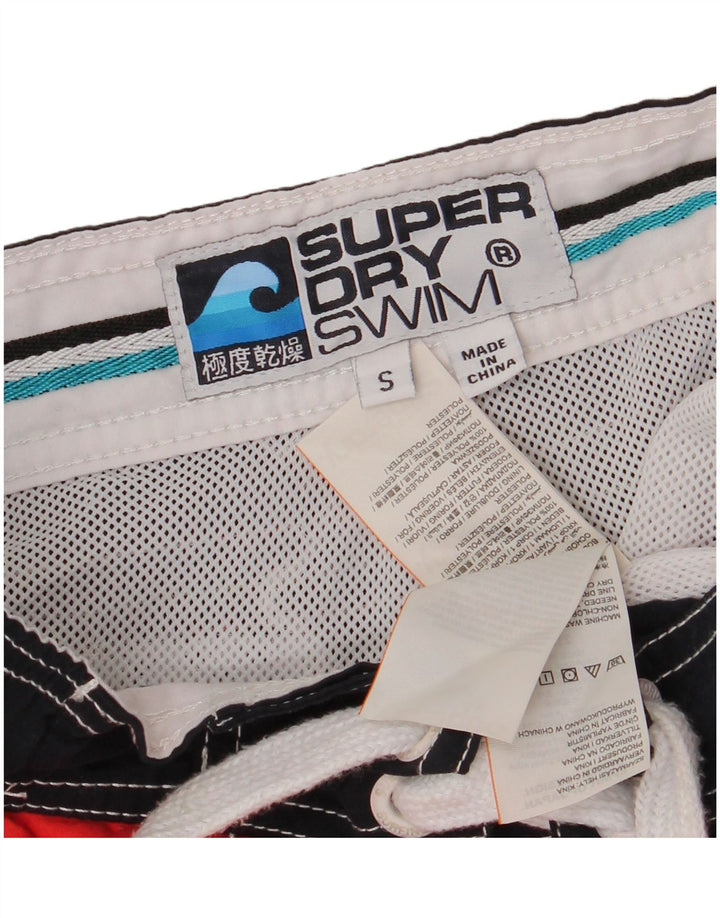 Superdry grafiske badeshorts til mænd Små marineblå polyester