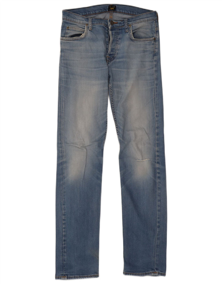 LEE Dame Powell Slim Jeans W30 L34 Blå Bomuld