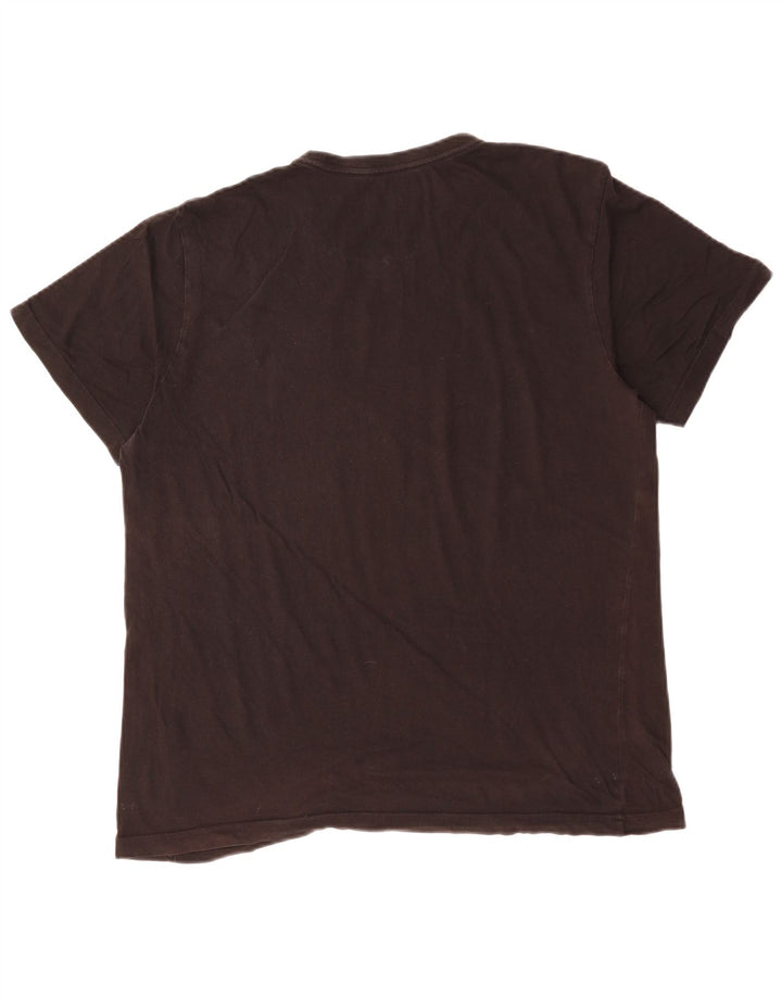 Puma Herre Grafisk T-Shirt Top Stor Sort Bomuld