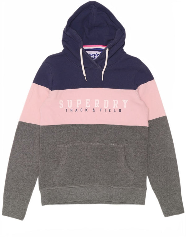 Superdry grafisk hættetrøje til kvinder UK 10 Lille flerfarvet farveblok